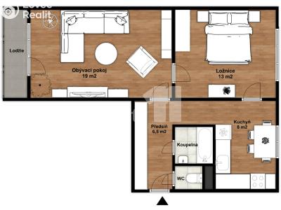 Prodej bytu 2+1 Chodov, Budovatelů 678 č. 7