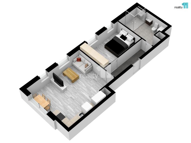 Pronájem bytu 2+KK Praha, V Holešovičkách 2518/36 č. 11