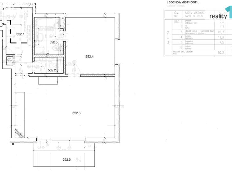 Prodej bytu 2+KK Praha, Nepelova 951/5 č. 15