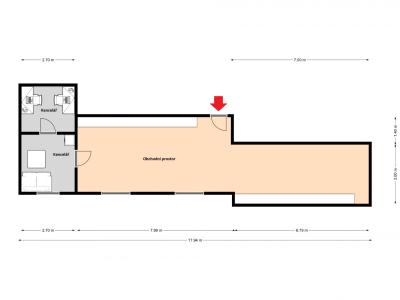 Pronájem obchodního prostoru Praha, Sokolovská č. 2