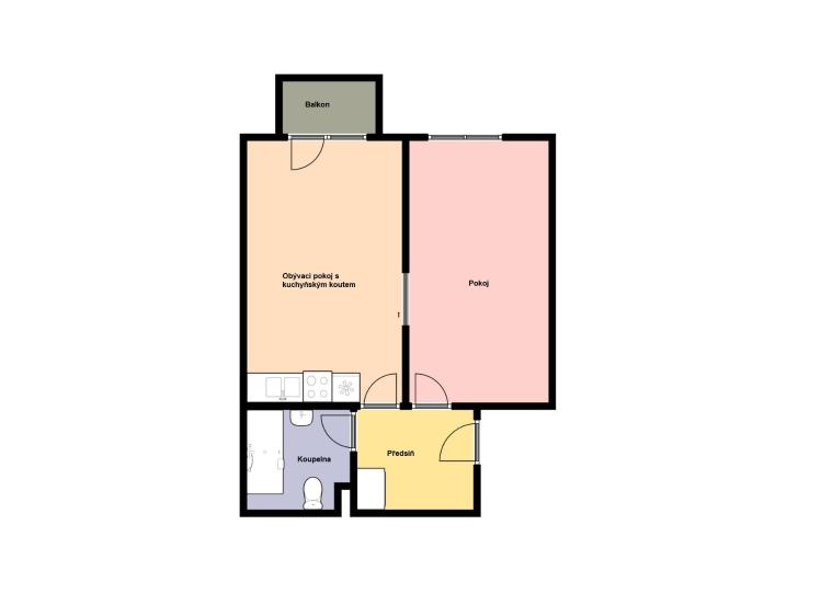 Pronájem bytu 2+KK Praha, K podjezdu 1077/2 č. 2