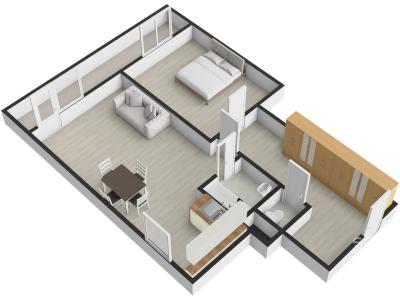 Pronájem bytu 2+KK Praha, Krohova č. 13