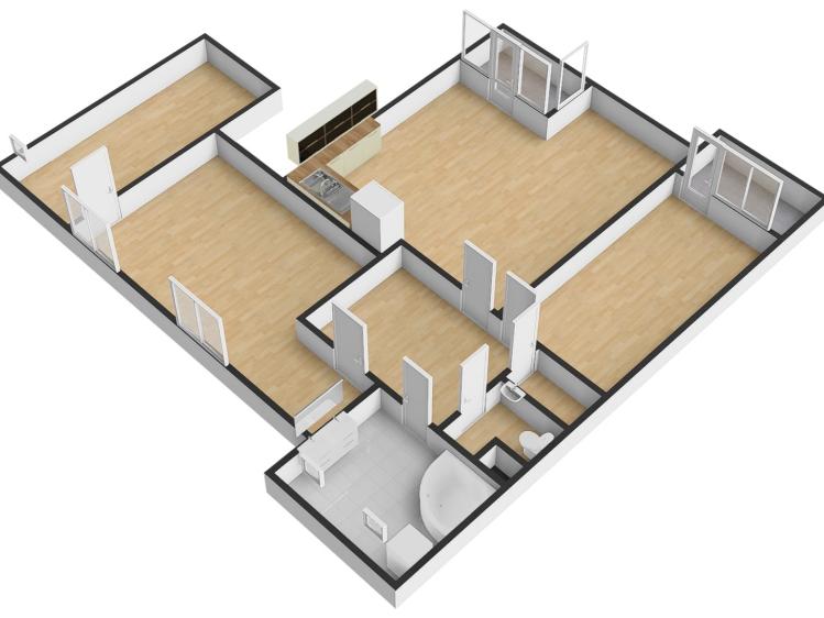Pronájem bytu 3+KK Praha, Smíchovská 1988/108 č. 26