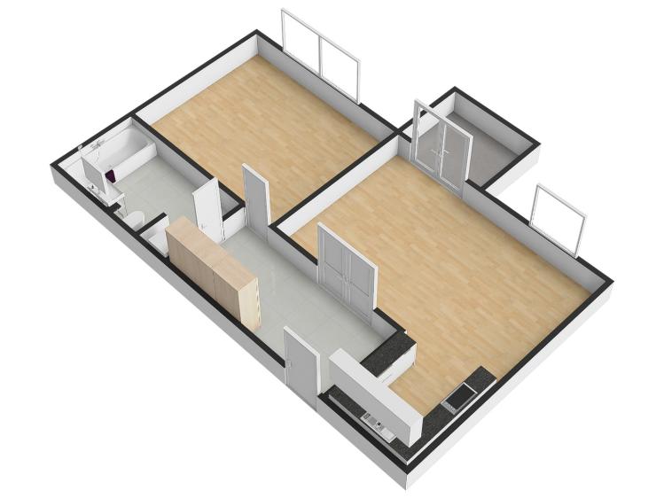 Pronájem bytu 2+KK Praha, Tibetská 806/2 č. 22